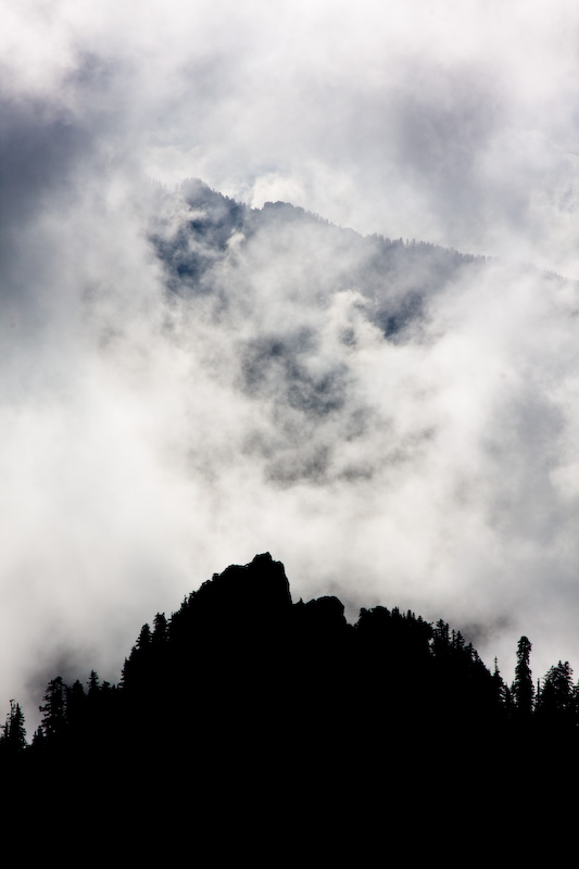 Peaks Through Clouds